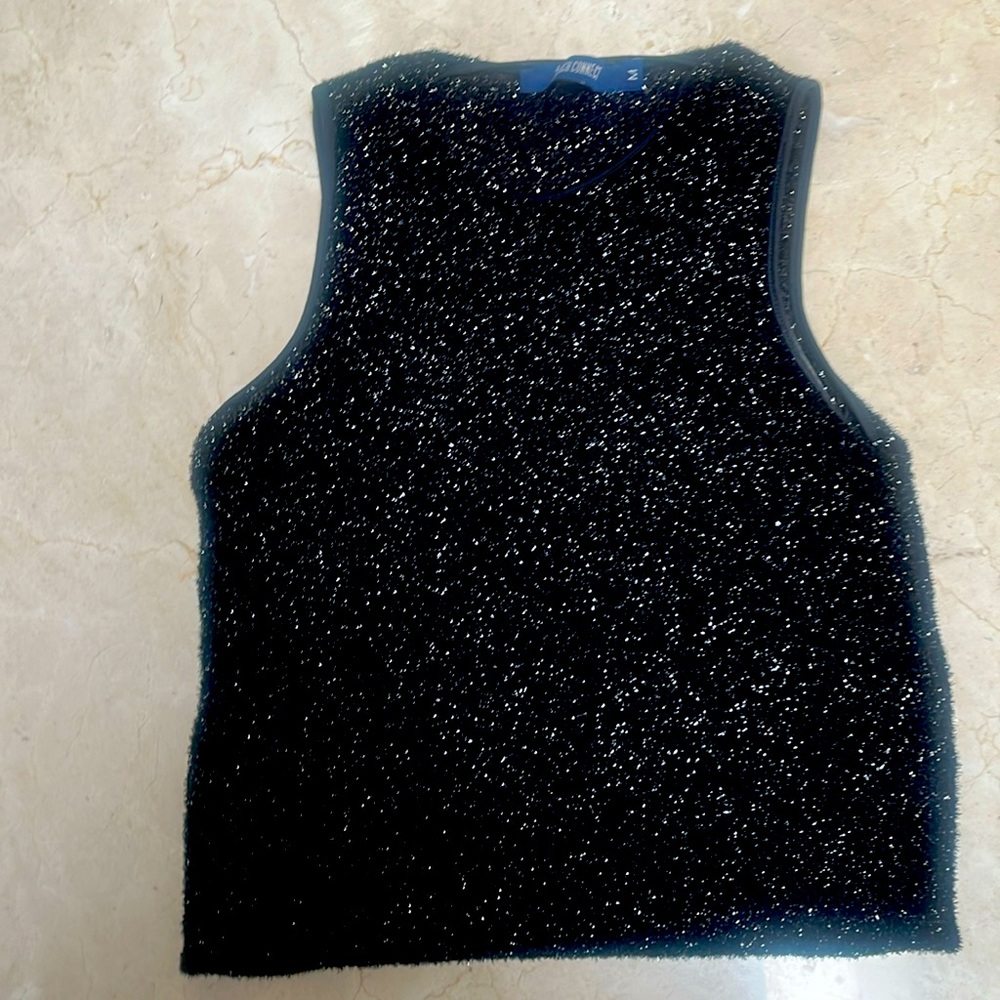 Black sparkly top for the holidays or a party